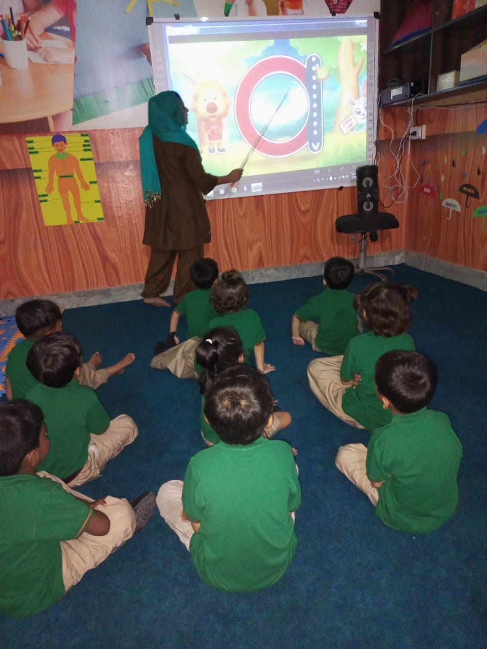 Pre School – Smart Board Activity at Forces School Khalid bin Waleed Campus, Okara